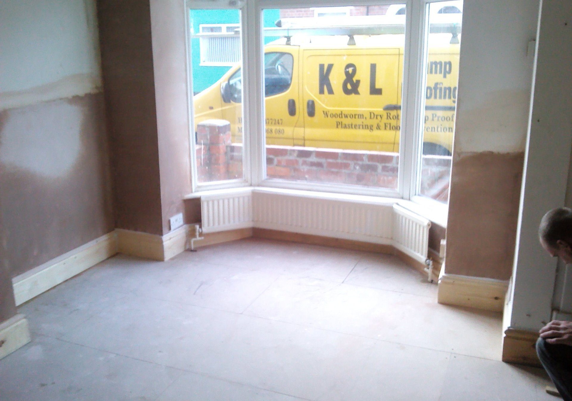 Damp proofing living room